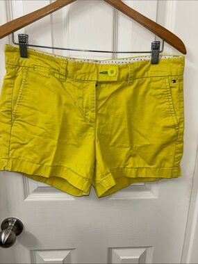 Tommy Hilfiger Bright Yellow Women's Chino Shorts